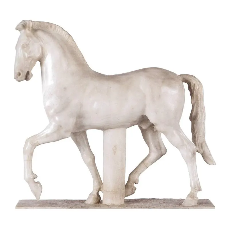 Lfe Size Horse Sculpture Outdoor Stone Statue