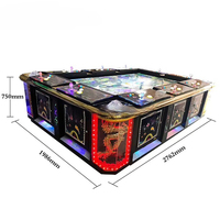 Máquina de Juego de Mesa de Peces de 86 Pulgadas para 10 Jugadores, Software de Videojuegos Legend of Phoenix, Proveedor Integral, Mejor Precio, Gran Venta