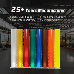 1.22*45.72 M <span class=keywords><strong>plotter</strong></span> cắt dấu hiệu vật nuôi Vinyl tự dính lăng trụ phản chiếu Phim phản chiếu tấm cuộn cho an toàn đường bộ - Product Image 6