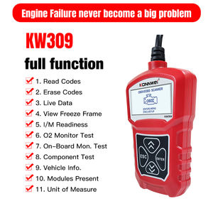 أداة تشخيص KW309 Eobd Obdii لقراءة ومسح الأكواد مع عرض البيانات الحية وتصوير الفيديو وشاشة مراقبة 02 وجهاز اختبار تشخيصي - Product Image 2