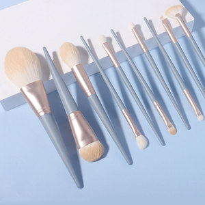 Ensemble <span class=keywords><strong>de</strong></span> 10 pinceaux <span class=keywords><strong>de</strong></span> maquillage Blue Bridge <span class=keywords><strong>avec</strong></span> des pinceaux en fibres synthétiques super douces pour le visage, le <span class=keywords><strong>fond</strong></span> <span class=keywords><strong>de</strong></span> <span class=keywords><strong>teint</strong></span>, les fards à paupières et plus encore - Ensemble complet - Product Image 4