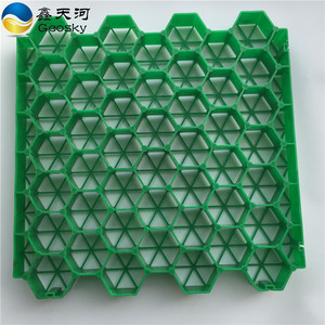 Trắng <span class=keywords><strong>HDPE</strong></span> phẳng geogrids 48 Mét cỏ cao paver cho đường lái xe - Product Image 5