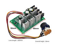 Régulateur de vitesse de pompe à moteur CC PWM 40A Carte de commande haute puissance 12V24V36V Module de transmission électronique sans paliers