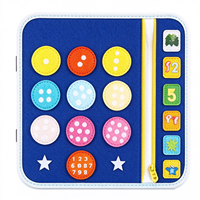 Jouets éducatifs Montessori très demandés, planche d'activités pliable de voyage en feutre pour les activités des tout-petits