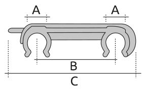 Italie marque vente chaude multi-usages longue durée de vie Pfb Clips en polypropylène utilisation pour les meubles - Product Image 4