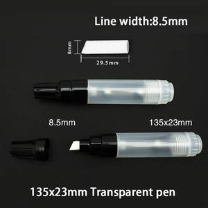 50 מ "מ ראש שטוח ראות שקוף אמנות סמנים גרפיטי סמן מיכל ספוג טיפ טיפ צבע עטים דיו אקרילי - Product Image 6