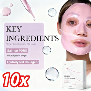 Mặt nạ dưỡng da Hàn Quốc bán buôn, chiết xuất cá hồi PDRN DNA, collagen sinh học dạng gel màu hồng, cấp ẩm, săn chắc da mặt - Product Image 5