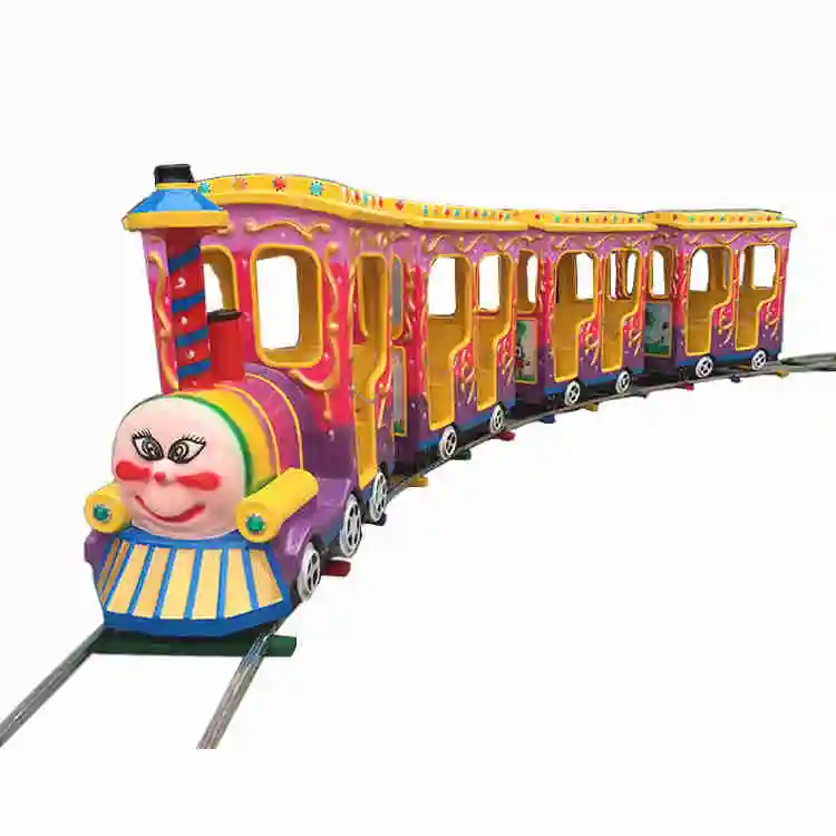 2022 Kid Speeltuin Set Indoor Kermisattracties Elektrische Trein Pretpark Apparatuur Kids Pretpark Spoor Trein Te Koop