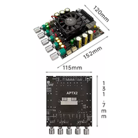 Module amplificateur 2.1 canaux haute puissance, audio sans fil, carte d'amplification de classe D 200W+200W+400W basée sur TPA3223
