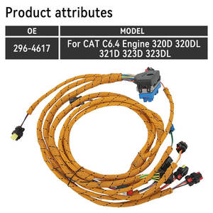 ชุดสายไฟเครื่องยนต์ 296-4617 2964617 กล่องฟิวส์หัวฉีด สายเคเบิล เหมาะสำหรับ Cat C6.4 E320D E323D2 E321D E320D - Product Image 1