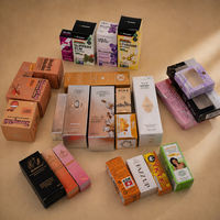Boîtes pliantes en papier personnalisées imprimées pour emballages de luxe de produits cosmétiques, de soins de la peau et de compléments alimentaires