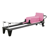 Máquina de Pilates Reformer con Caja y Tabla de Salto Incluidas, Resistente, Carga Máxima de 300 kg, Marco de Aluminio, Directo de Fábrica