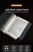 Lampe de lecture LED USB rechargeable avec télécommande, variateur d'intensité, minuterie, 3 températures de couleur, portable, en ABS, pour usage intérieur