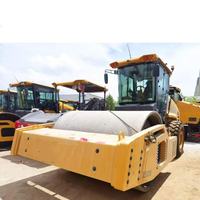 Compacteur routier à tambour unique en acier 22T XS225JIV, rouleau compresseur robuste pour travaux de terrassement, talus et projets d'infrastructure routière