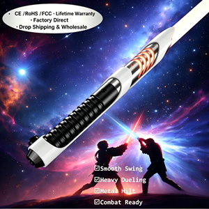 ดาบเซเบอร์ Guardian แกนกลางถอดออกได้ ด้ามอลูมิเนียม CNC แบบกำหนดเอง แสง RGB ซิงค์กับเสียงเพลง ความสว่างสูง แสงไฟแบบ Immersive Font - Product Image 1