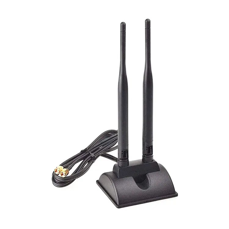 Desktop Wifi Antenne 2.4Ghz Wifi Magnetische Basis Antenne Voor Adapter Draadloze Router