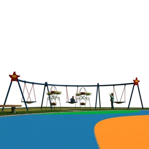 Zincato Outdoor Kids Play Gioco A Dondolo Singola A Battente per la vendita - Product Image 2