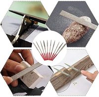 Limes à main rotatives/sciées en métal personnalisées OEM à faible MOQ, en forme de triangle, revêtement diamanté, finition TiCN, qualité DIY et industrielle