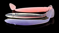 Leurre de pêche souple TPE à queue en T ailée, phosphorescent, flottant, bionique, artificiel, 15 cm, 3 pièces, pour eau salée, sans hameçons
