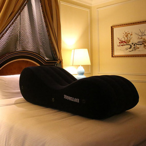 Canapé-<span class=keywords><strong>lit</strong></span> <span class=keywords><strong>gonflable</strong></span> en forme de S pour la maison et la chambre, surface floquée, coussin <span class=keywords><strong>magique</strong></span> pour la lecture, le sommeil et la détente - Product Image 1