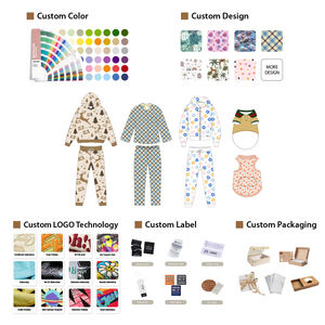 Set di abbigliamento da salotto Oversize in <span class=keywords><strong>pigiama</strong></span> da <span class=keywords><strong>donna</strong></span> in <span class=keywords><strong>cotone</strong></span> di bambù biologico personalizzato 2 pezzi in <span class=keywords><strong>pigiama</strong></span> da <span class=keywords><strong>donna</strong></span> - Product Image 5