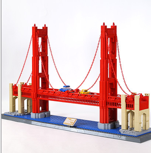Bloques de Construcción Personalizados <span class=keywords><strong>del</strong></span> <span class=keywords><strong>Puente</strong></span> Golden Gate: Modelo Icónico <span class=keywords><strong>del</strong></span> Monumento de San Francisco, Juguete de Construcción de Rompecabezas para Niños y Adultos - Product Image 2