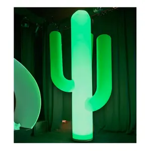 광고 Inflatables 거대한 LED 조명 선인장 풍선 꽃 장식 승진