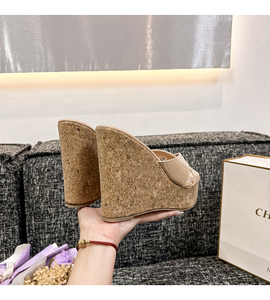 Sandalias de tacón alto con plataforma y boca de pez, estilo nuevo y popular de verano, con diseño de chile pequeño y punta de hierro, 9cm 11cm 13cm - Product Image 5