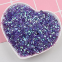 Super qualité 500g pailles souples Tube perles en vrac paillettes irisées pour Slime Kit accessoires nouveauté cadeaux BinSu perles