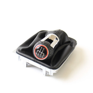 Pomo de palanca de marchas de cuero para coche, cubierta de arranque de polaina para VW <span class=keywords><strong>Golf</strong></span> <span class=keywords><strong>7</strong></span>, A7, MK7, GTI, 5 velocidades, 6 velocidades - Product Image 3