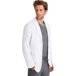 Bata de laboratorio Grande y Pequeña para hombre, uniforme de hipopótamo médico de longitud corta, uniforme de enfermera estampado de manga larga para uso hospitalario, tienda de recordatorios - Product Image 3