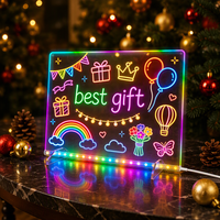 Tablette de dessin haut de gamme pour enfants, bloc-notes intelligent à LED effaçable, tableau de dessin électronique avec réveil rechargeable, cadeau pour enfants