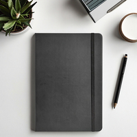 Journal en cuir à couverture rigide avec 100 feuilles pour usage personnel Fil à coudre pour cahier A5 personnalisé relié