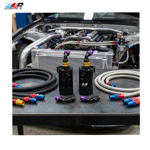 ถังดักไอน้ำมันเชื้อเพลิง BJR Automotive คุณภาพสูง แบบยูนิเวอร์แซล สำหรับ<span class=keywords><strong>รถ</strong></span>แข่ง ผลิตจากอะลูมิเนียม CNC พร้อมข้อต่อ AN10 คู่ สำหรับดัดแปลง/อัพเกรดรถยนต์ - Product Image 6