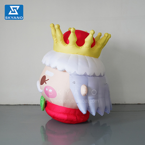 Personnages de dessins animés gonflables Roi et <span class=keywords><strong>couronne</strong></span> gonflable Accessoires de décoration de scène de théâtre de mascotte - Product Image 4