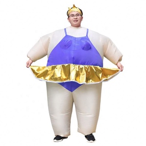 Disfraz Inflable Divertido <span class=keywords><strong>para</strong></span> Adultos, Bailarina de Ballet Gorda, Luchador de Sumo, Disfraz Inflable <span class=keywords><strong>para</strong></span> <span class=keywords><strong>Halloween</strong></span>, Carnaval, Fiesta - Product Image 2