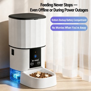 4L Pengumpan Makanan Hewan Peliharaan Pintar WiFi Ramah Lingkungan dengan Kamera, Dispenser Makanan Otomatis untuk Kucing Anjing, Kontrol Jarak Jauh via Aplikasi, Pengaturan Waktu Makan untuk Kucing Anjing - Product Image 4