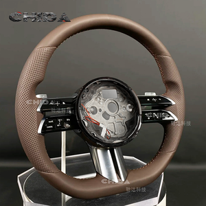 Volant en cuir marron adapté pour <span class=keywords><strong>Mercedess</strong></span> Benzs W464 W463 G500 G63 G350D S63 S65 W204 W205 W211 W212 W222 W213 AMG GT - Product Image 4