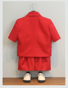 Nuovo Completo Casual in Stile Cinese per Ragazzi, Abito Estivo a Maniche Corte per Bambini, Elegante Completo da Cerimonia con Ricami - Product Image 3