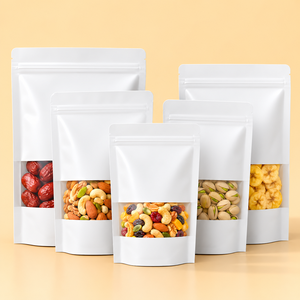 ถุงกระดาษคราฟท์สีขาวเกรดอาหาร ปิดผนึกเองได้ พร้อมซิปล็อค สำหรับบรรจุชาและขนม มีสินค้าในสต็อกจากโรงงานจีน - Product Image 5