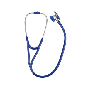 Stetoscopio cardiologico <span class=keywords><strong>a</strong></span> doppia testina in acciaio inossidabile con doppio tubo, anello non refrigerante e auricolari morbidi per uso clinico adulto - Product Image 2