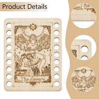 6 Set Tarot Broderie Fil Organisateur Cartes DIY Couture Stockage Fil En Bois Broderie Fil De Stockage Titulaires