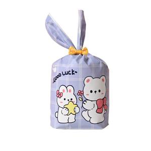 Bolsa de embalaje personalizada con cordón, diseño de copo de nieve, para dulces, galletas, rollos de carne crujiente, dulces de boda, dulces del zodiaco, bolsa de regalo. - Product Image 2