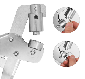 Yeni yumruk pense taşınabilir kuşgözü pense seti 20 alüminyum halkalar 10mm PVC afiş için brandalar karton - Product Image 3