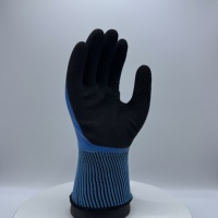 Gants de sécurité électriques en polyester tricoté 13G 1000V avec double revêtement en latex moussé