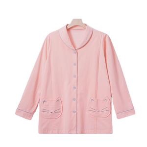 Conjunto de pijamas de maternidad de algodón puro, manga larga, transpirable, ropa para el hogar posparto para mujer, primavera y otoño - Product Image 1