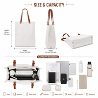 Sac fourre-tout en toile personnalisé avec logo 2026 pour marques de vêtements, grande capacité, sac de shopping en coton, fournisseur en gros OEM ODM Chine B2B
