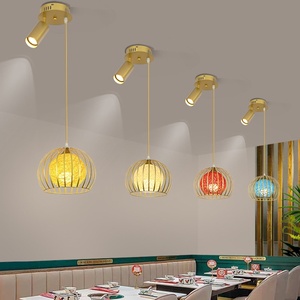 Lustre populaire <span class=keywords><strong>en</strong></span> forme de boulette pour comptoir de bar, idéal pour les restaurants BBQ et Hot <span class=keywords><strong>Pot</strong></span>, construction <span class=keywords><strong>en</strong></span> fer et <span class=keywords><strong>corde</strong></span> de jute, garantie 2 ans - Product Image 1