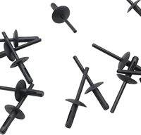 Cache-coffre de roue en nylon noir à rivets 7147293278 compatible avec BMW X3 X4 X5 Series 2010 et suivants QTY20