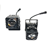 IDISON MT2 Mini projecteur bi-LED 1,5 pouce à double faisceau direct pour moto, lentille de projecteur, trois couleurs, 40W 55W 6000K, phare de voiture pour camion